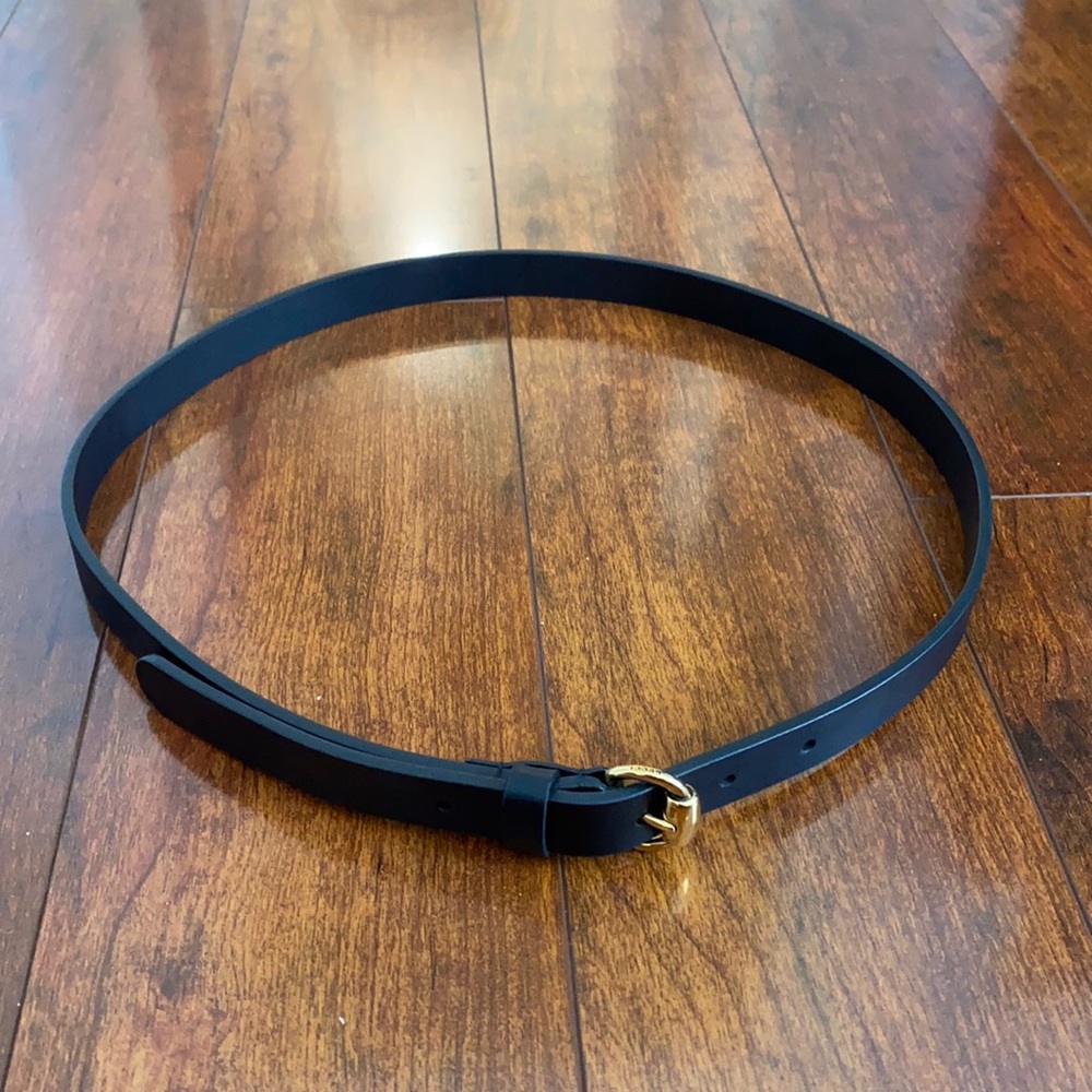 Black Gucci Horsebit Belt